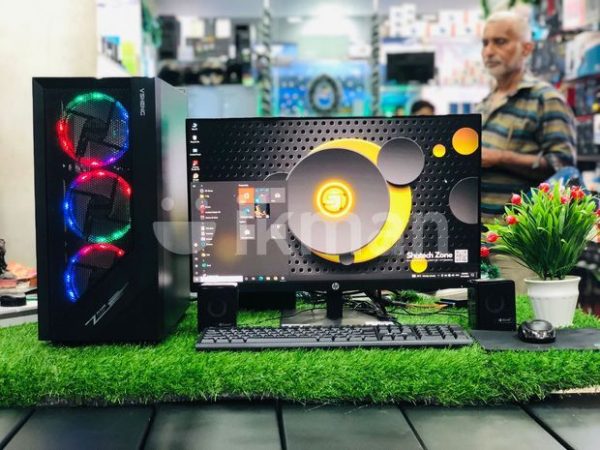CORE I5 2ND GEN USE GAMING COMPUTER WITH 24" IPS HDMI FRAMELESS MONITOR FULL SET